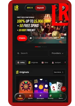 Lucky Roller Casino app installation guide page showing PWA setup instructions for iOS Safari and Android Chrome browsers