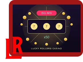Lucky Rollers Casino wagering requirements page displaying 40x rollover conditions and free spins withdrawal calculation details