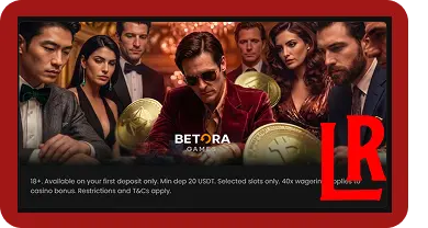 Lucky Rollers first deposit bonus page displaying 100% match up to 15,000 USDT with 50 free spins and 5 free bets offer