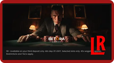 LuckyRollers Casino third deposit reward page featuring 100% cash prize up to 5,000 USDT and 25 free spins with promo code ROLLER3