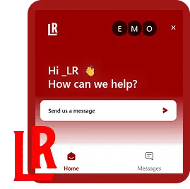 Lucky Rollers customer support page displaying live chat and email contact options for players
